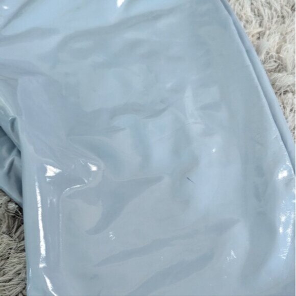 NWT Fashion Nova Blue Vinyl Pants "Brand Spanking New Vinyl Pants" - Picture 7 of 7